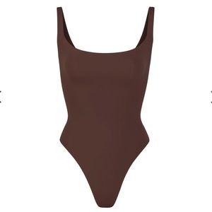 SKIMS Fits Everybody Square Neck Thong Bodysuit